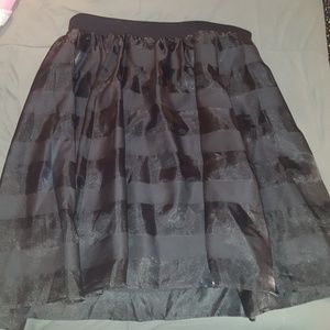 Torrid empire waist organza skirt